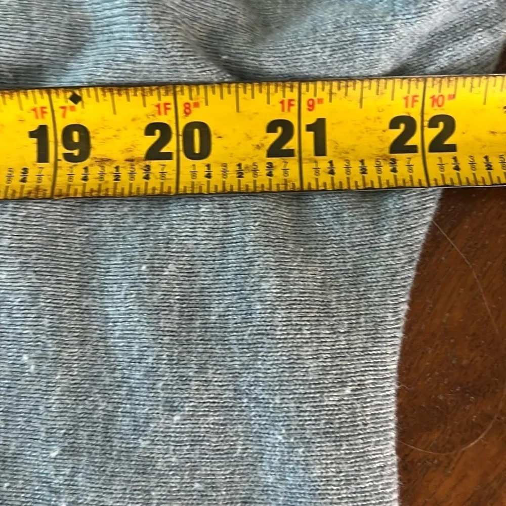 Michael Kors Heather Gray Blue Long Sleeve Sweater Cotton Blend